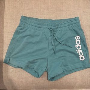 Adidas women shorts teal/aqua size small